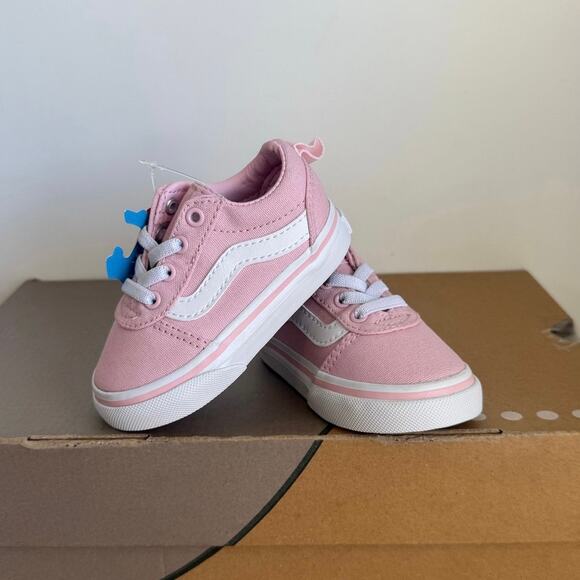 Vans Ward Pink/White Toddler Slip On Sneakers - SZ 4 C - Picture 8 of 11